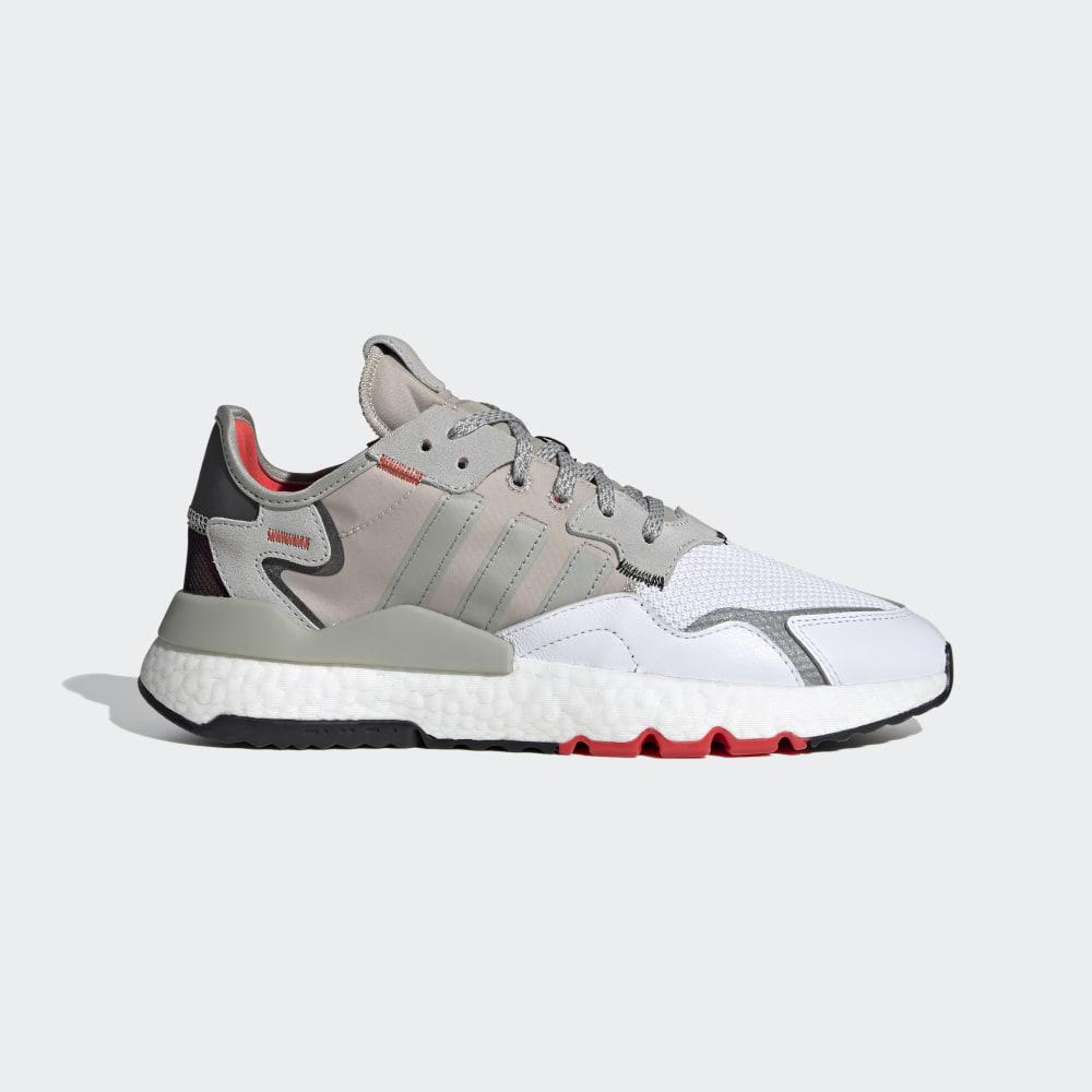 Originals Adidas Nite Jogger Barbati Romania - Gri/Albi EF5409
